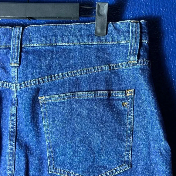 Madewell Womens Annetta Wash Button Front Stretch Denim Straight Mini Skirt 32 - Picture 6 of 10